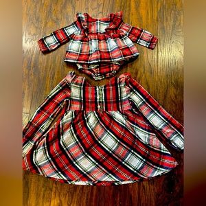 Sister Set!! 5T and 6/9 months! Holiday/ Christmas Dress Cat & Jack